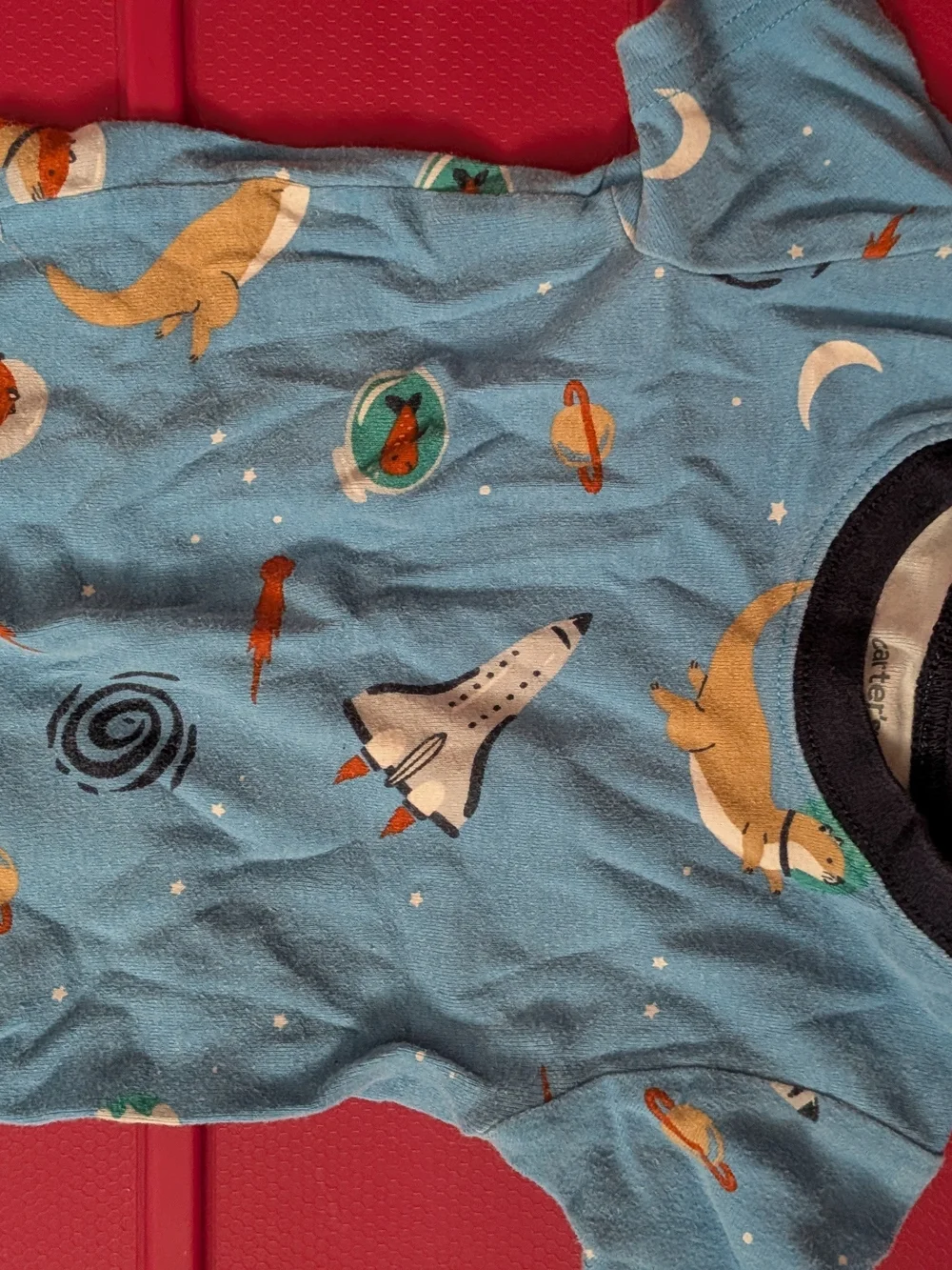 3-Pack Toddler Pajama Shorts - Sea & Space Print - Blue Mix